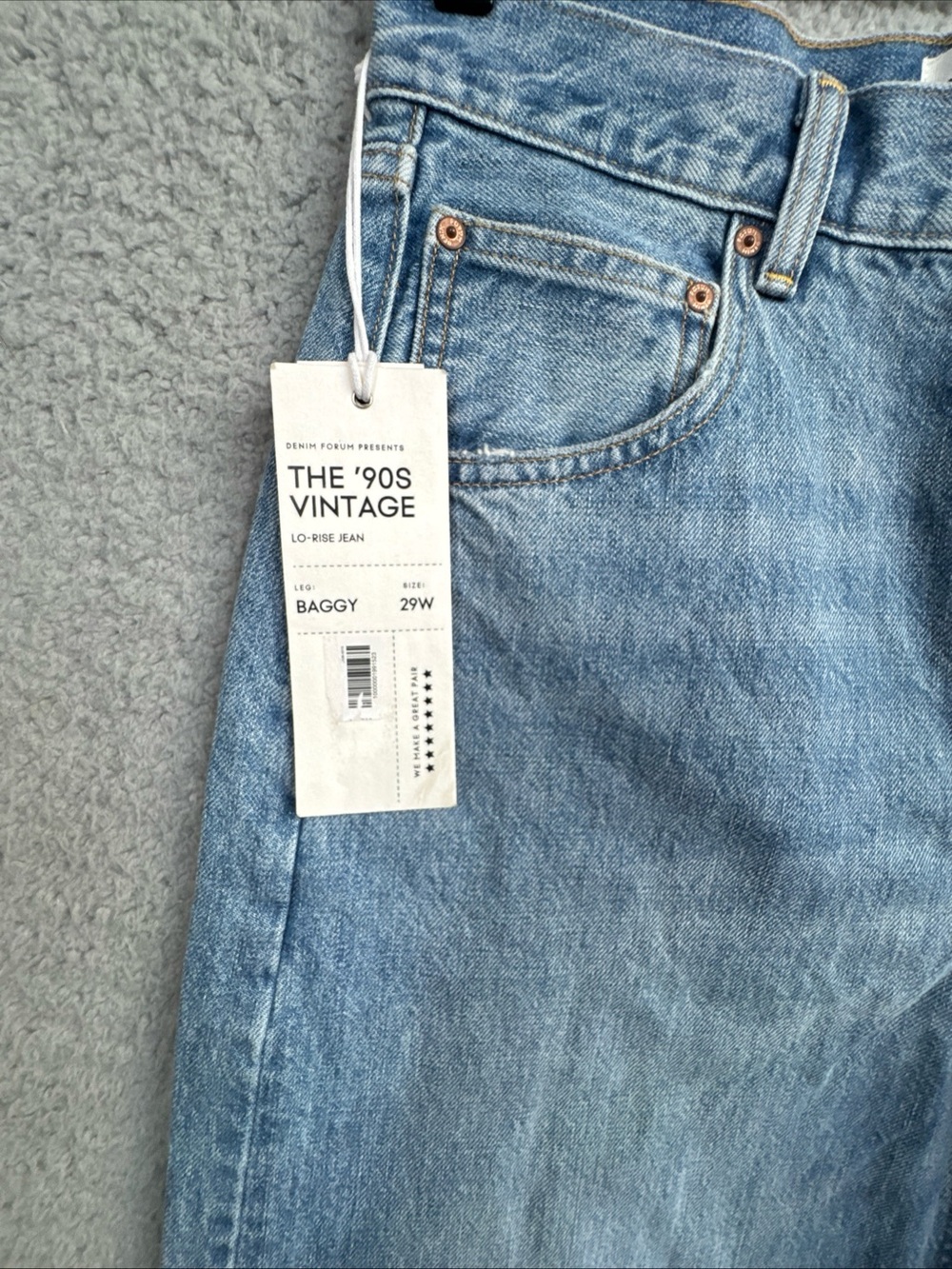 Aritzia Denim Forum "The 90s" Lo-Rise Baggy Wide Leg Jeans Women's Sz 29W NWT - Picture 13 of 16